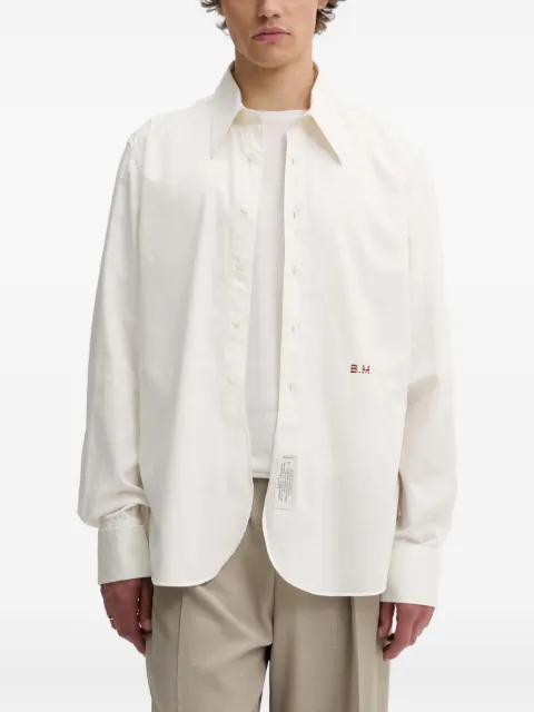 BLUEMARBLE logo-embroidered shirt White SH41PO26A25