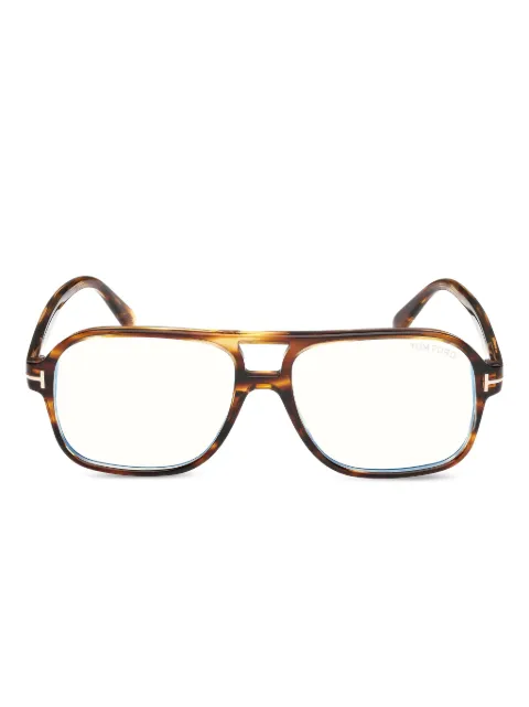 TOM FORD Eyewear square-frame glasses Brown FT6058B