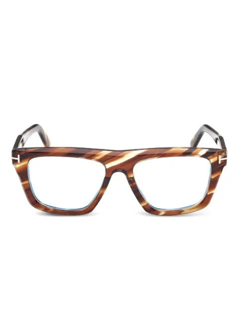 TOM FORD Eyewear tortoiseshell square-frame glasses Brown FT6059B