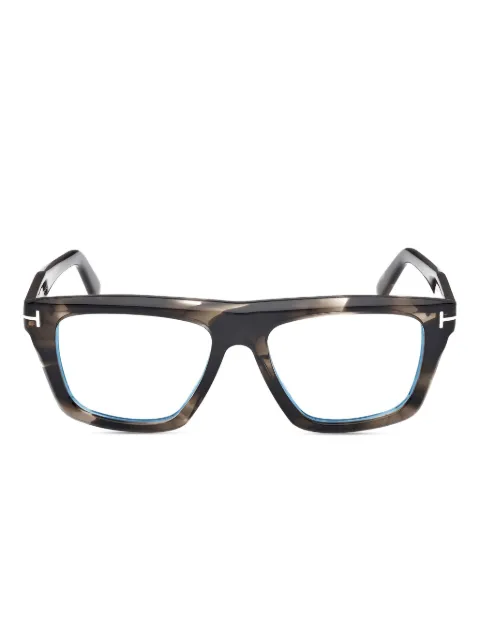 TOM FORD Eyewear tortoiseshell square-frame glasses Brown FT6059B