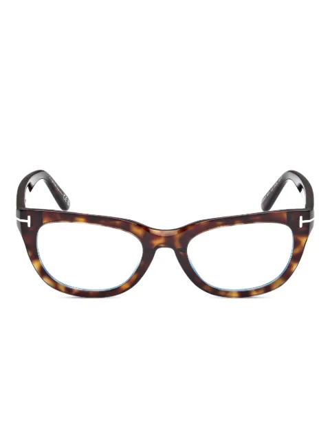 TOM FORD Eyewear cat-eye frame glasses Brown FT6066B