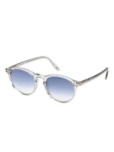TOM FORD Eyewear gradient-lenses round-frame sunglasses Grey FT0904