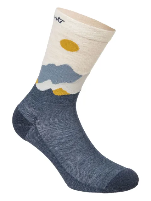 LAMUNT patterned ankle-length socks Blue 8550033