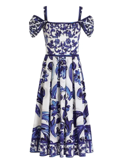 Dolce & Gabbana paisley-print maxi dress White I6KH2WFI5JK