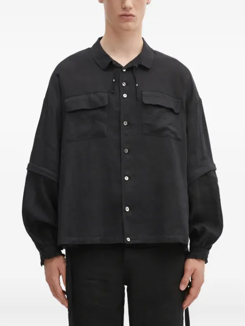 Undercover double-pocket button shirt Black UC1E44081