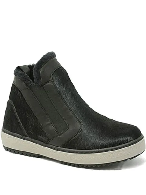 La Mondiale pony-fur panelled boots Black RD50