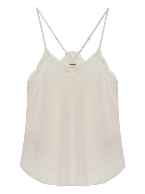 Zadig&Voltaire Christy silk camisole Neutrals WWCR01313