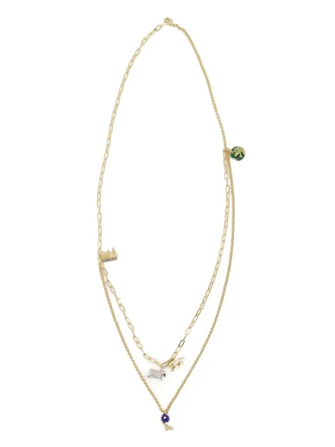 Burberry charm double layer necklace​ Yellow 8112026