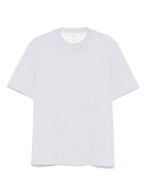 Brunello Cucinelli mélange-effect T-shirt Grey M0B131308C8080