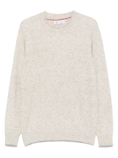 Brunello Cucinelli mélange-effect jumper Grey MOH709210CL073