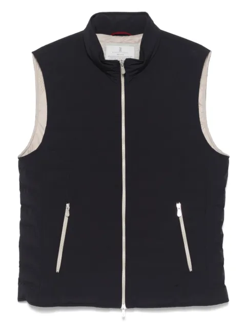 Brunello Cucinelli quilted gilet Blue MM4911797CVL16