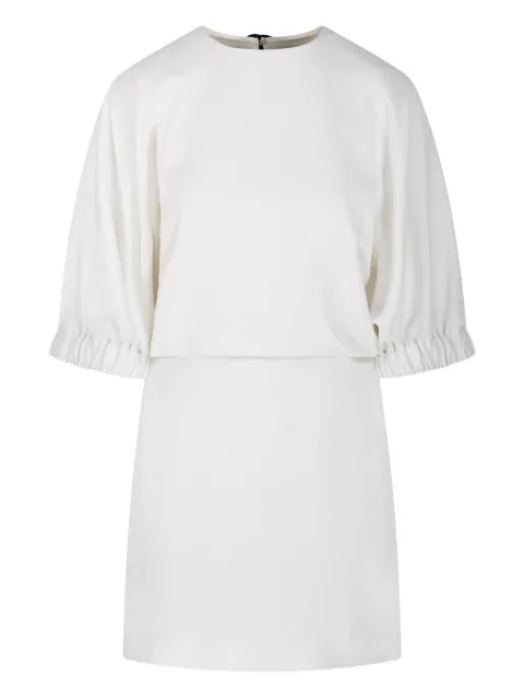 Max Mara Rum puffed-sleeve mini dress White 2521226047600