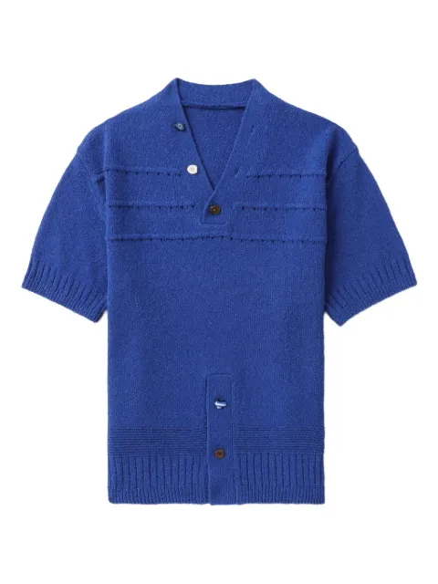 Ader Error short-sleeve button top Blue BO01SSKT0502BL