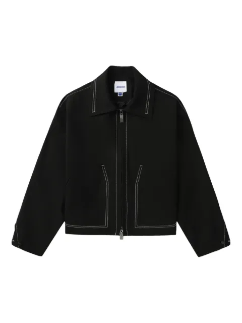 Ader Error contrast-stitch zip-up jacket Black BO01SSJK1602BK