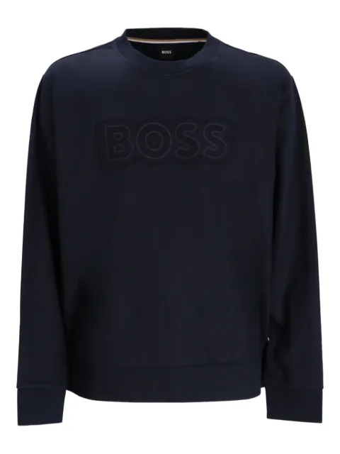BOSS logo-embellished sweatshirt Blue 50543914