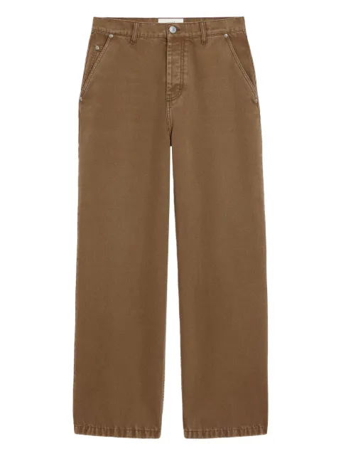 AMI Paris cotton large-fit jeans Brown H25FTR450DE0112