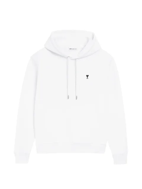 AMI Paris cotton Ami De Coeur hoodie White E26HSW764730