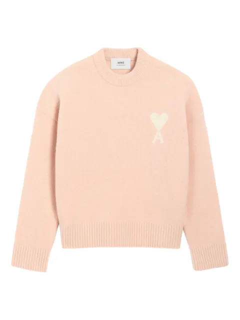 AMI Paris Ami De Coeur crew-neck sweater Pink H25UKS836KN0135