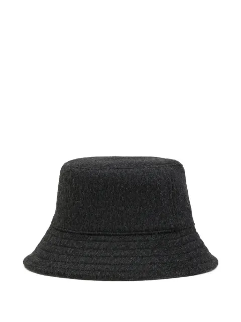 AMI Paris Ami De Coeur embossed wool bucket hat Grey H25UHA667WO0009