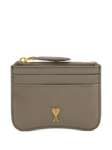 AMI Paris Paris Paris leather cardholder Neutrals E26USL707AL0139