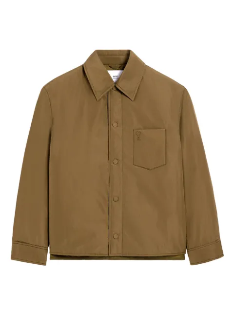 AMI Paris Taffetas padded Ami De Coeur overshirt H25HJK829PL0039