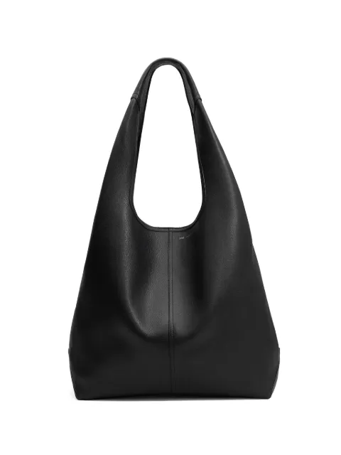 AMI Paris taurillon leather Etienne shoulder bag Black E26ULL715AL0137
