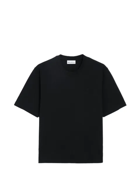 AMI Paris cotton Ami De Coeur T-shirt Black H26UTS341726