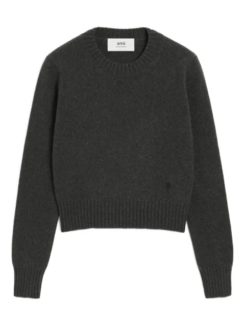 AMI Paris Ami de Coeur sweater Grey H25FKS832005