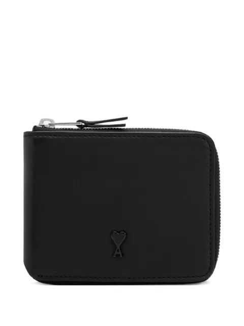 AMI Paris Ami De Coeur compact leather wallet Black E26USL704AL0138