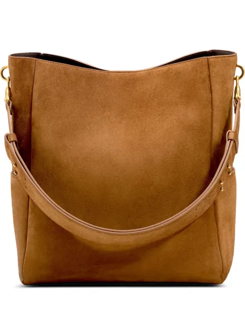 AMI Paris large Carrousel leather bucket bag Brown E26ULL714AL0136