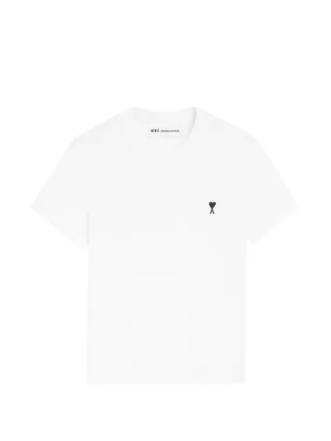 AMI Paris Ami de Coeur logo crew neck T-shirt White H26FTS347724