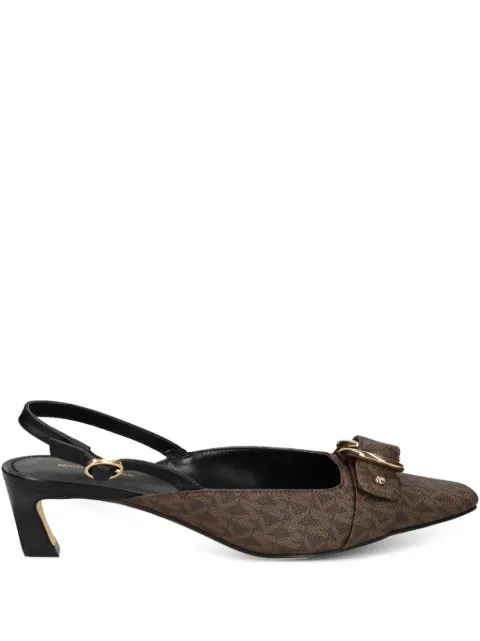 Michael Michael Kors Jaden slingback kitten-heel pumps Brown 40T5JDMS1B