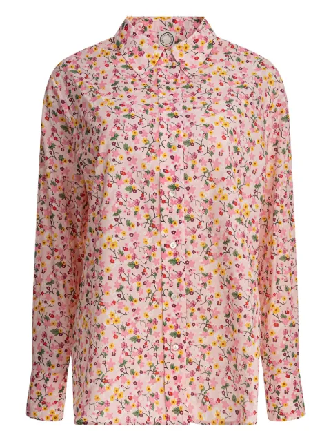 Ines De La Fressange floral cotton shirt Pink 14T511CO051F131