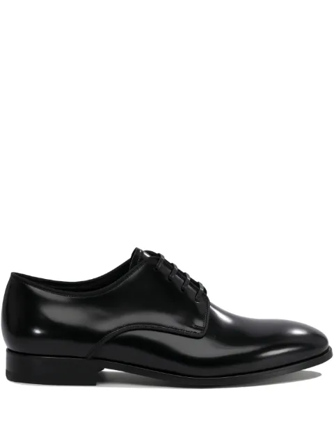 Fabi leather lace-up derby shoes Black FU1070CITY