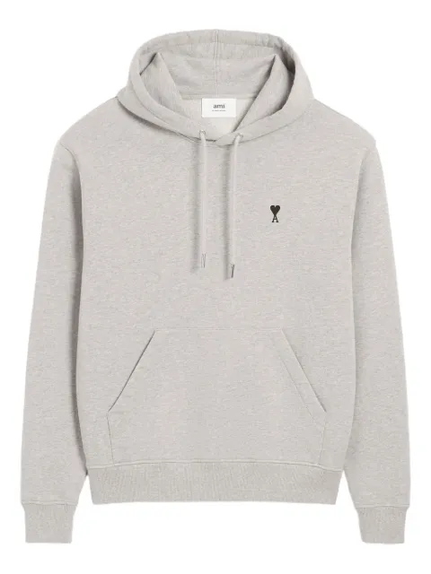 AMI Paris Ami De Coeur cotton hoodie Grey H26HSW764730