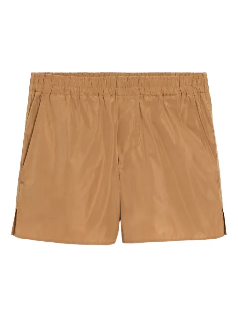 AMI Paris Taffetas shorts Brown H25USO806PL0036