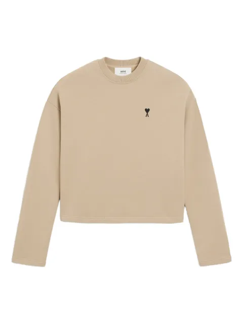AMI Paris Ami de Coeur heart-logo cotton sweatshirt Neutrals H25FSW766730