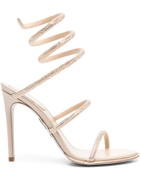 René Caovilla 100mm Cleo sandals Neutrals C12538105R001V104