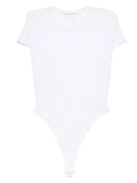 WARDROBE.NYC short-sleeves bodysuit White W1120S25LC