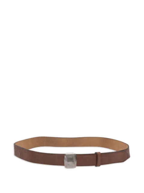 Ralph Lauren RRL leather rectangle-buckle belt Brown 417952382