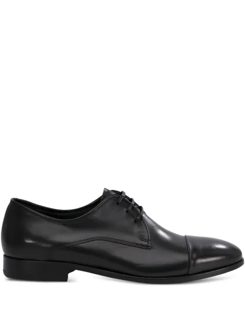 Fabi leather lace-up derby shoes Black FU0898SILK