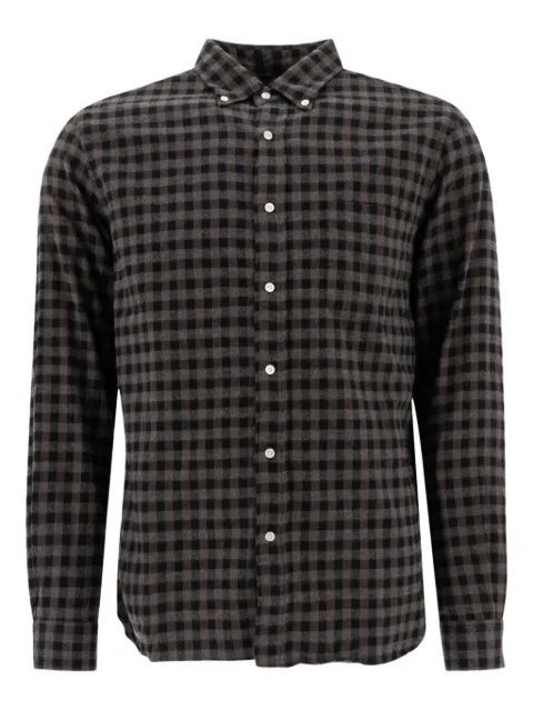 BEAMS PLUS Gingham-check cotton shirt Grey 3811024413915