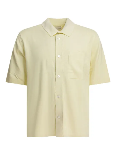 Norse Projects patch-pocket polo shirt Yellow N4505723043