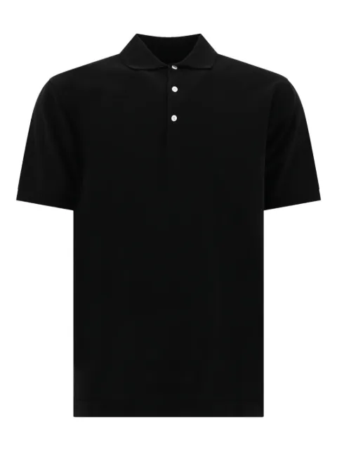 BEAMS PLUS short-sleeve cotton polo shirt Black 3802004215619