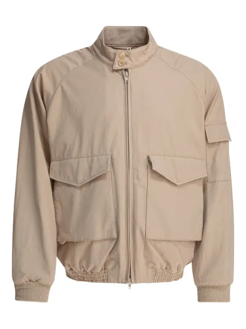 Kaptain Sunshine zip-fastening flap-pocket jacket Neutrals KS25SJK01KHAKI