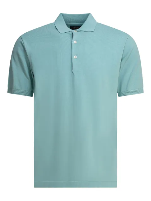 BEAMS PLUS short-sleeve cotton polo shirt Blue 3802004215672