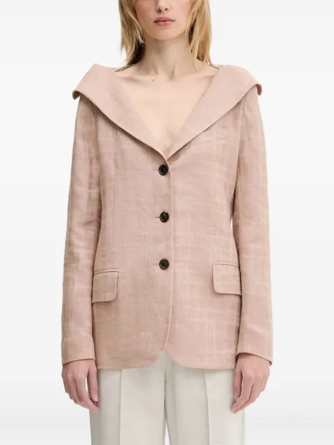OUR LEGACY dropped-shoulder checked blazer Neutrals W2250KH