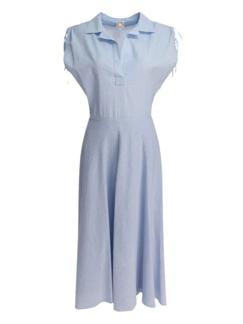 Ines De La Fressange striped collar dress Blue 14R034CO820P251