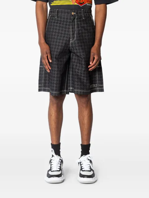 AMIRI geometric-pattern shorts Black AMSHCA1091