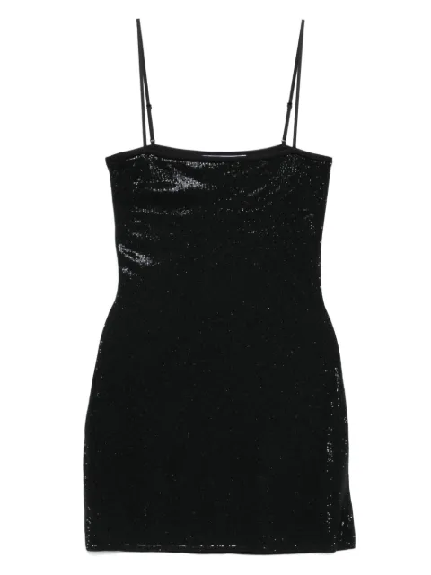 Alexander Wang crystal-embellished mini dress Black 1KC3256056